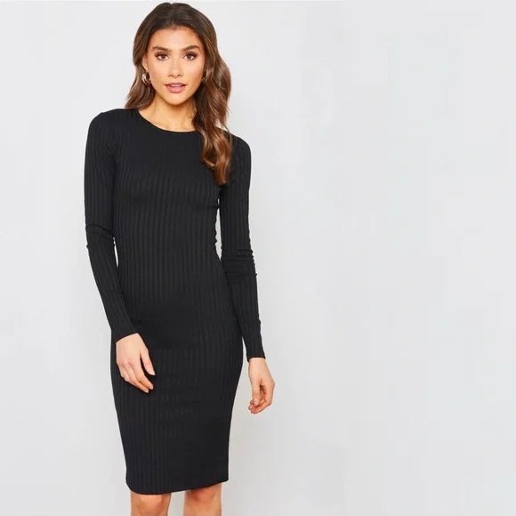 forever 21 black bodycon dress Glitter Knit Bodycon Maxi Dress